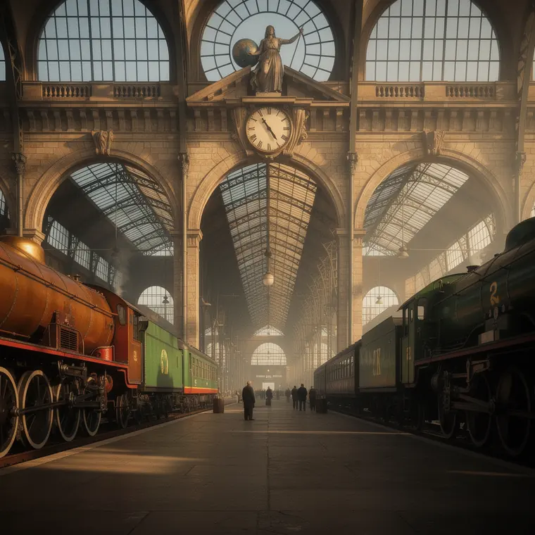 Hauptbahnhof Frankfurt, 1888, Iron Barrel Vaults