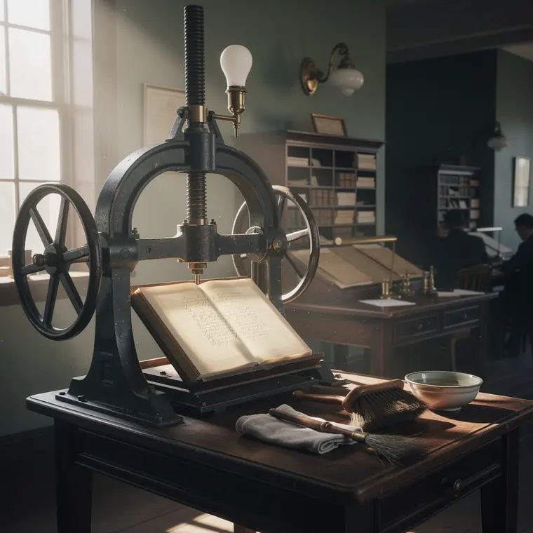 The Letter Press, 1870, Copying Press