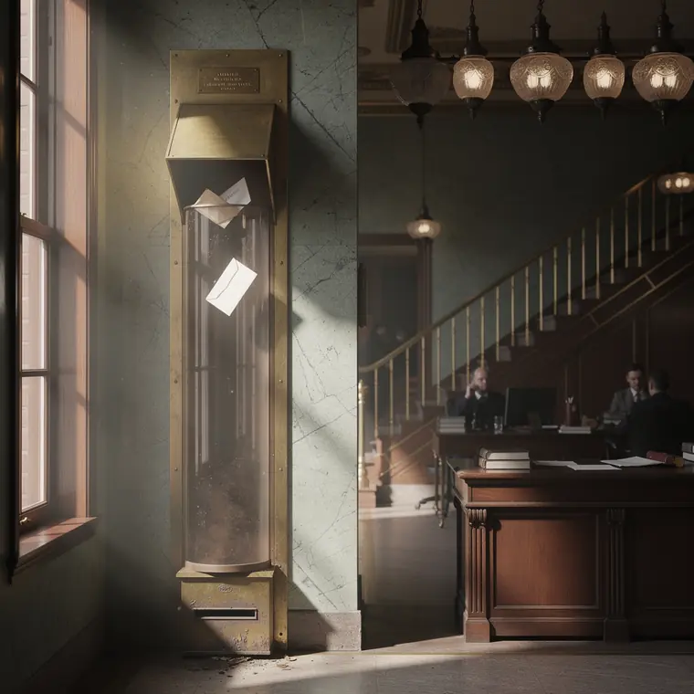 The Mail Chute, 1883, Building Mail Chute