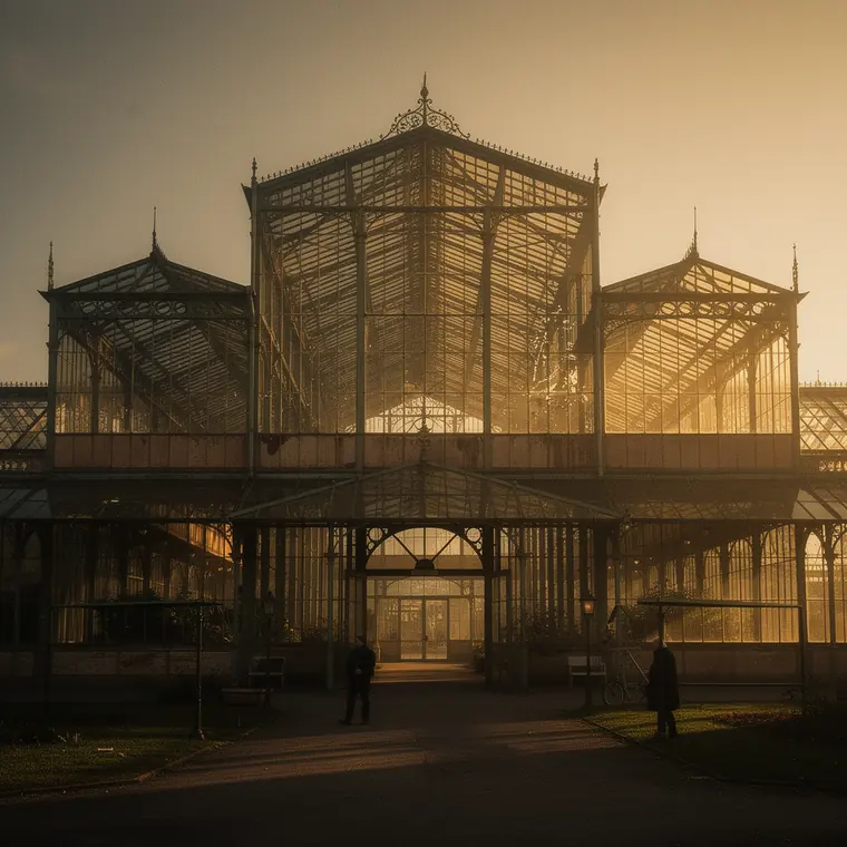 Glaspalast Muenchen, 1854, Iron and Glass Framing