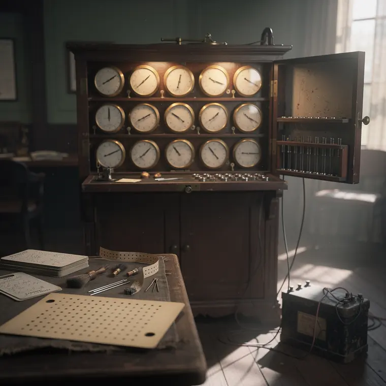 Hollerith's Tabulator, 1890, Electric Tabulating Machine