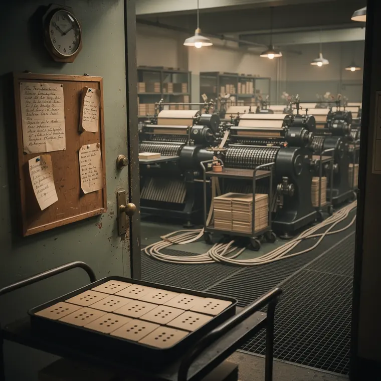 The Machine Room Floor, 1940, Tabulating Installation