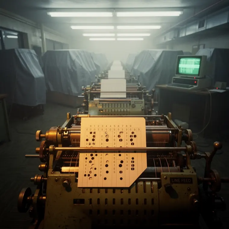 The Last Punch Room, 1975, Key Punch Operation