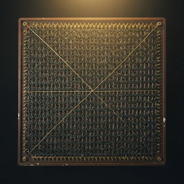 Hand-Woven Core Plane, 1953, Core Memory