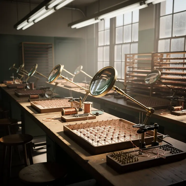 The Wiring Room, 1955, Core Threading