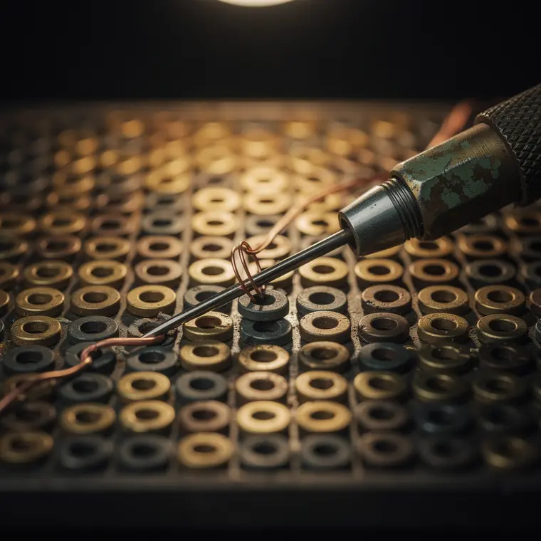 The Threading Needle, 1955, Hand Assembly