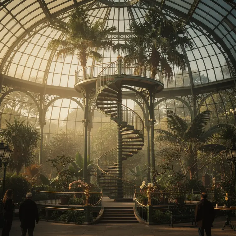 Palm House Kew, 1848, Curved Wrought Iron Ribs