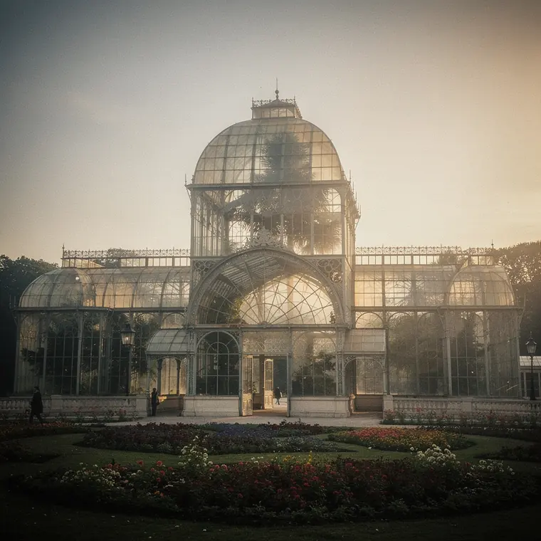 Palmenhaus Schoenbrunn, 1882, Cast Iron Glasshouse Frame