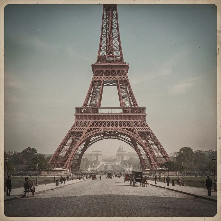 Tour Eiffel, 1889, Wrought Iron Lattice Structure