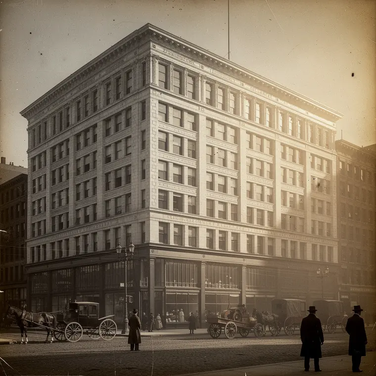 Reliance Building, 1895, Steel Frame with Terracotta Cladding