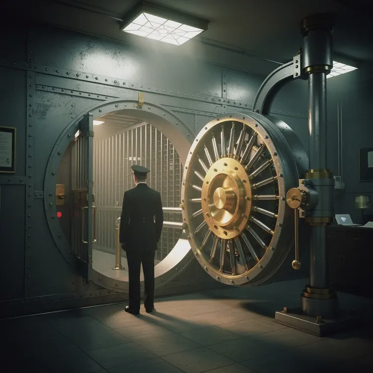 The Hundred-Ton Door, 1923, Circular Bank Vault Door