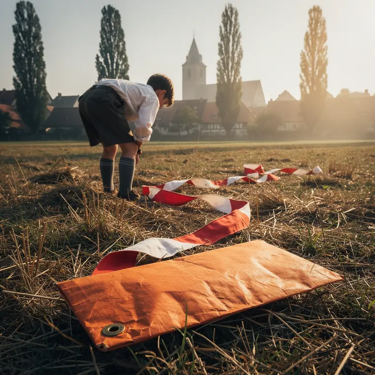 The Zeppelin Drop Bag, 1929, Airship Mail Drop Pouch