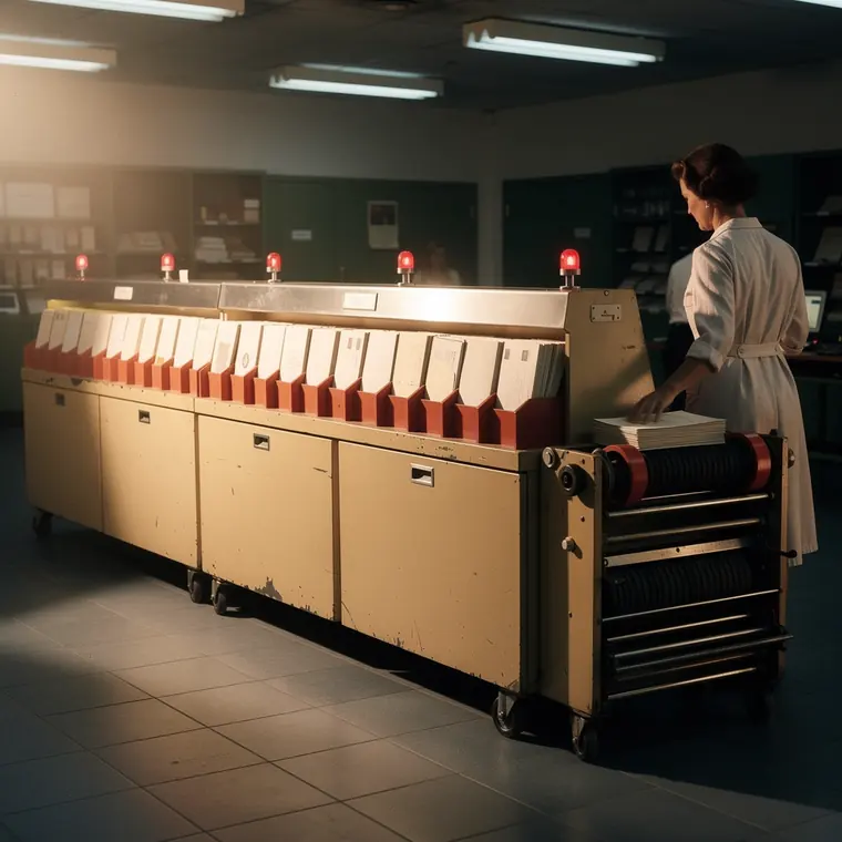 ERMA, 1959, Magnetic Ink Sorter Reader