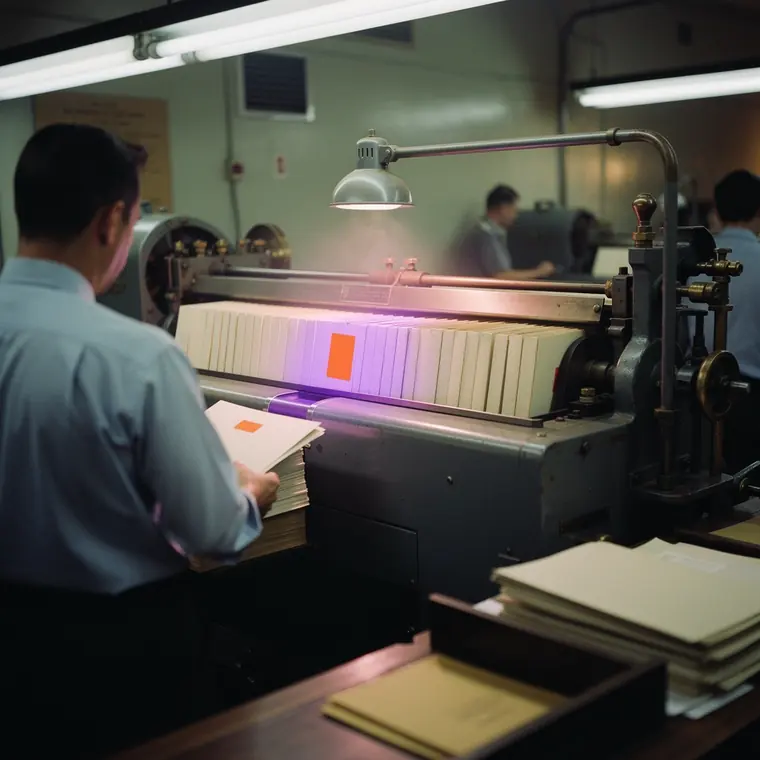The Facer-Canceler, 1963, Ultraviolet Stamp Detection