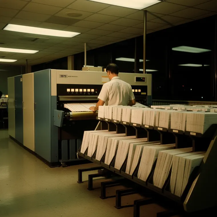 The Document Processor, 1973, Magnetic Ink Document Reader-Sorter