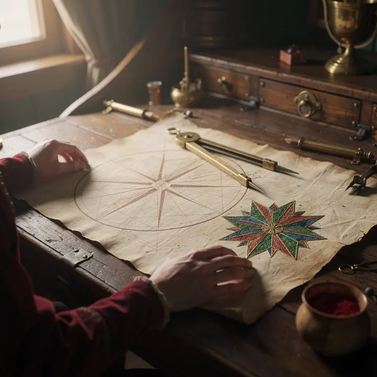 The Marteloio Table, 1436, Rhumb Line Reckoning Table