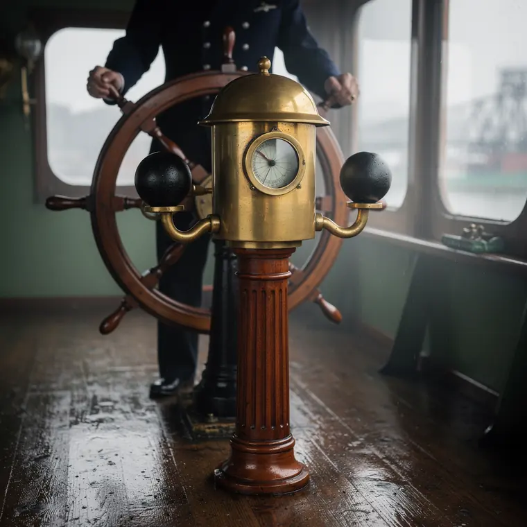 The Iron Spheres, 1876, Compensated Magnetic Compass