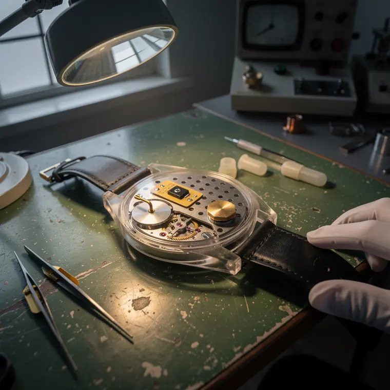 The Quartz Prototype, 1967, Quartz Wristwatch Movement