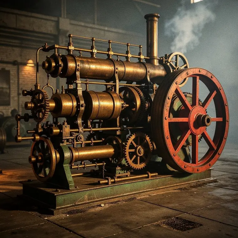 Tandem Compound Engine, 1880, Cylinders in Series